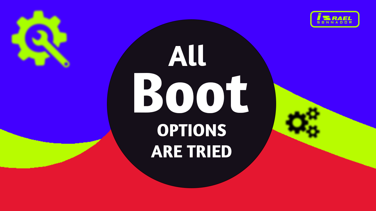 Como resolver esse erro All Boot Options Are Tried